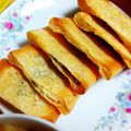 honey19's cooksnap of when they made 油揚げと大葉とチーズのハサミ焼き.