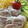 amileamila's cooksnap of when they made 豚しゃぶ冷やし中華.
