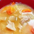 みなぴっぴ☆'s cooksnap of when they made 生姜でポカポカ！具だくさん豚汁.