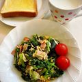♡ちかりんです♡'s cooksnap of when they made 簡単時短　ベーコンとほうれん草の卵炒め.