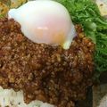 葉月優希's cooksnap of when they made なんちゃってハンバーグ(ロコモコ)丼.