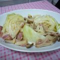 poilane's cooksnap of when they made キャベツとエリンギのガーリック蒸し煮.