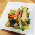 ジュスカ's cooksnap of when they made 小松菜とさつま揚げの炒め物♪.