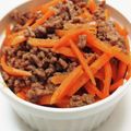 ◯usa◯'s cooksnap of when they made にんじんと豚ひき肉のきんぴら.