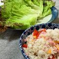 きっかママ's cooksnap of when they made ハムチーズの混ぜ寿司レタス包み♬.