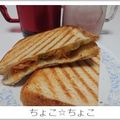 ちょこ☆ちょこ's cooksnap of when they made キムチー入りホットサンド.