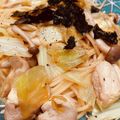 ナナトハチ's cooksnap of when they made 簡単！鶏ササミとキャベツの♡和風パスタ.