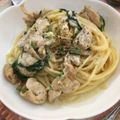 もんずん's cooksnap of when they made 五右衛門風☆鶏とチーズのクリームパスタ.