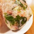 kurozata's cooksnap of when they made 三つ葉と鮭の美人おにぎり　.