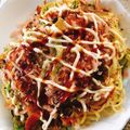 手抜きクック's cooksnap of when they made 日清焼きそばアレンジ、お好み風、ヘルシー.