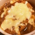 vegearrow's cooksnap of when they made やさしい「オニオングラタンスープ」.