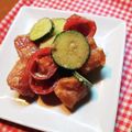 お山のエイ's cooksnap of when they made マグロときゅうりゴマサラダ.
