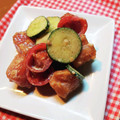 お山のエイ's cooksnap of when they made マグロときゅうりゴマサラダ.
