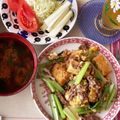 たぁープ〜's cooksnap of when they made 旬の小松菜が美味しいミンチ厚揚げで卵とじ.