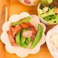 のんちごはん♡'s cooksnap of when they made スナップエンドウとウインナーの炒め物♪.