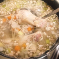 starvpink's cooksnap of when they made 受験生応援！手羽元と押し麦の生姜スープ.