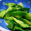ユーロン's cooksnap of when they made きゅうりの塩昆布漬け.