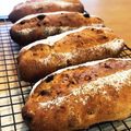 ちょこふみ's cooksnap of when they made 自家製天然酵母のライ麦と全粒粉のパン.