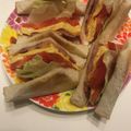 花花里's cooksnap of when they made ハムと野菜のサンドウィッチ.