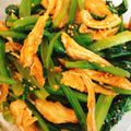 Emihann's cooksnap of when they made 低糖質！ささみと小松菜のキムチ合え.