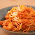かえでママ！'s cooksnap of when they made 濃厚！エビとトマトクリームソースのパスタ.