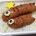 ゆけり３兄弟's cooksnap of when they made キャラ弁おかず　ウインナーで鯉のぼり.