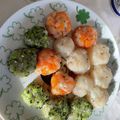 マママスター's cooksnap of when they made 3色はんぺん団子　離乳食後期.