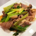 HimoriNa's cooksnap of when they made 牛バラ肉と小松菜のオイスターソース炒め.