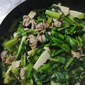 kyokoha's cooksnap of when they made 筍と豚肉と小松菜のオイスター炒め.