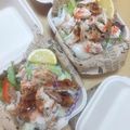 2児ママみきてぃ's cooksnap of when they made コストコチキンでチキンサラダ丼.