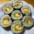 まゆー♪'s cooksnap of when they made 残りご飯でサラダ巻き.