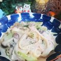 虹色♪︎ちゅーりっぷ's cooksnap of when they made クリームパスタ♡きこり風.