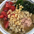 mantacarp's cooksnap of when they made ツナとワカメのたぬき蕎麦♡.