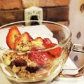 ダッフィーニーうに's cooksnap of when they made ヨーグルトにイチゴといろいろ☆.