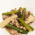 お豆天使's cooksnap of when they made 【ひき肉で簡単♪】ニンニクの芽炒め.