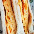 pukukoko's cooksnap of when they made 美味しすぎ〜♡厚焼き卵サンド(´∀｀*).