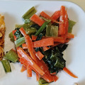 G_Yossan's cooksnap of when they made 小松菜と人参のマヨ炒め.
