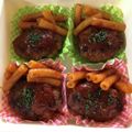 双子プラスone's cooksnap of when they made お弁当のおかずに！ミニハンバーグ&パスタ.
