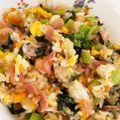 miumini's cooksnap of when they made 栄養たっぷり！小松菜チャーハン.