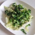 きらり流れ星's cooksnap of when they made キャベツ千切りナムル(簡単)外葉.