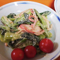 ｅｋ４'s cooksnap of when they made 小松菜の柚胡椒マヨネーズ.
