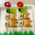 あい♪らんど's cooksnap of when they made 竹輪で鯉のぼり★.