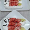 ほか弁ママ's cooksnap of when they made 子供の日☆こいのぼりケーキ.