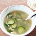 ハチワレねこ's cooksnap of when they made 胡瓜と干し海老のスープ.
