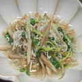 etsukoooo's cooksnap of when they made しらすとごぼうのおひたし.