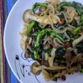 akiiiyh's cooksnap of when they made 春菊とキノコのスパゲティ♪.