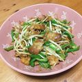 kayokopon☆'s cooksnap of when they made 豚もやしピーマン炒め★極みソース仕立て.