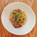 neko＊and…'s cooksnap of when they made ウマ！大根の葉とベーコンの和風パスタ♪.
