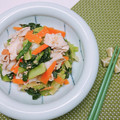 ぽんしゅラブ子's cooksnap of when they made ほんだしタレで♪ゆで豚と小松菜のごま和え.