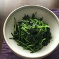 栗丸うさぎ's cooksnap of when they made ごま油香るほうれん草のおひたし.